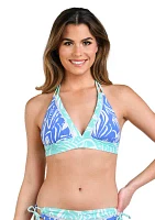 Beachside Bay Banded Halter Swim Bra Top