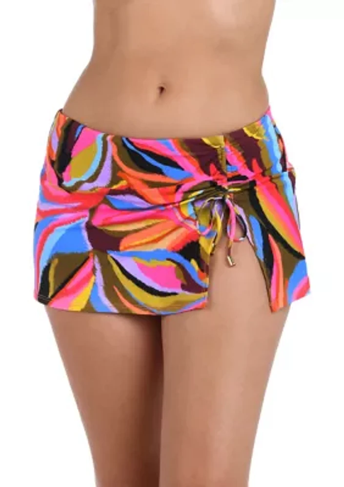 Tropic Waves Island Goddess Adjustable Tie Swim Skirt