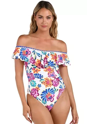 Paradiso Off the Shoulder One Piece Swimsuit