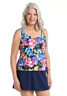 Maxine of Hollywood Botanic Garden Faux Skirtini Swimsuit