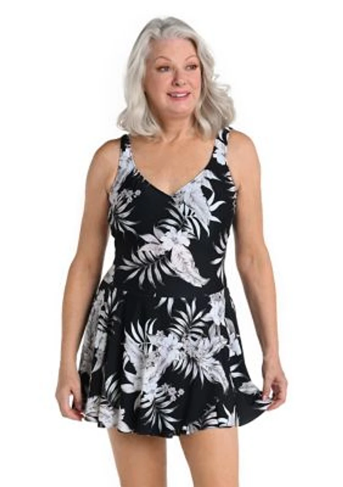 Tropic Surplice Swim Dress