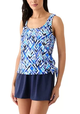 Global Groove Faux Skirtini Swimdress