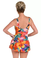 Hibiscus Princess Seam Swim Dress