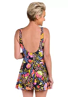 Ornamental Garden Surplice Swimdress