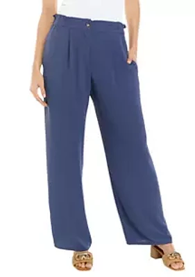 A. Byer Women's Wide Leg High Waist Trouser Pants