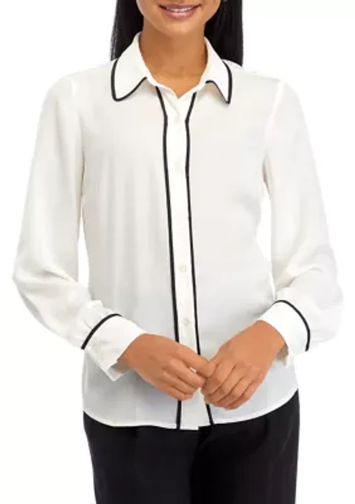 Women's Pop Trim Portofino Blouse