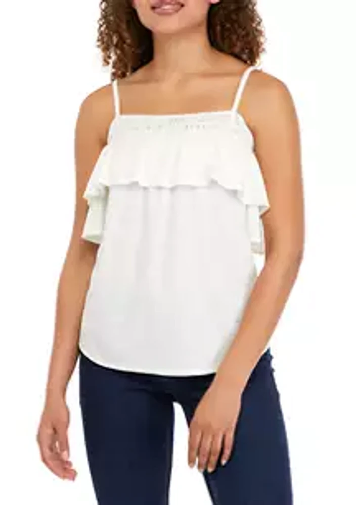 A. Byer Juniors' Ruffle Tank