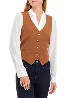 A. Byer Juniors' Button Front Vest