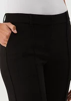 Petite Straight Leg Pintuck Pants