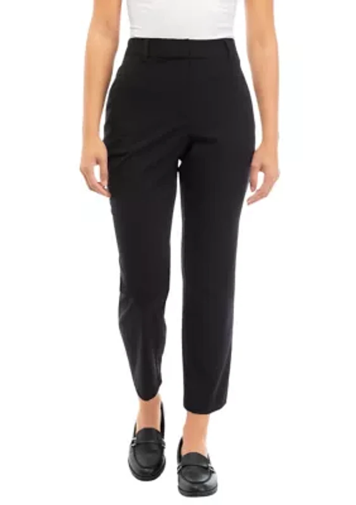 Petite Straight Leg Ankle Pants