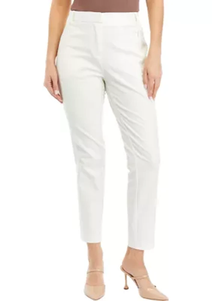 Petite Seamed Ankle Pants