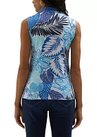 Petite Tropical Sleeveless Top