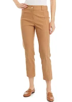 Satin Luxe Straight Leg Crop Pants