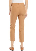 Satin Luxe Straight Leg Crop Pants