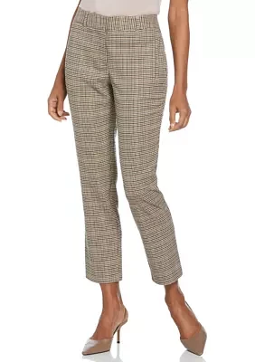 Women's Houndstooth Straight Leg Pants