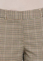 Women's Houndstooth Straight Leg Pants