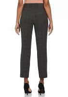 Plaid Straight Leg Pants