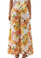 Women's Seed Packet Printed Sarong Wide Leg Pants