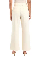 Women's Crease Front Wide Leg Pants