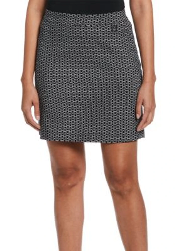 Chain Links Print Skort with Charm