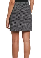 Chain Links Print Skort with Charm