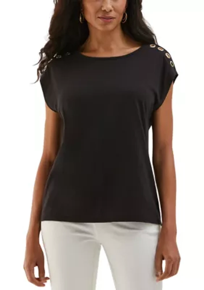 Women's Rivet Detail Top