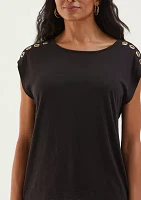 Women's Rivet Detail Top