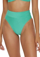 Catalonia Solid High Waist Swim Bottoms