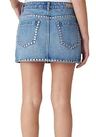 Women's Rose Garden Studded Mini Skirt