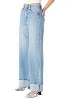 Women's Cuffed Franklin Wide Leg Jeans Radio Star