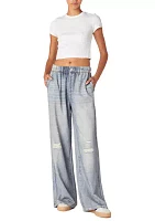 Women's Printed French Terry Pull On Pants