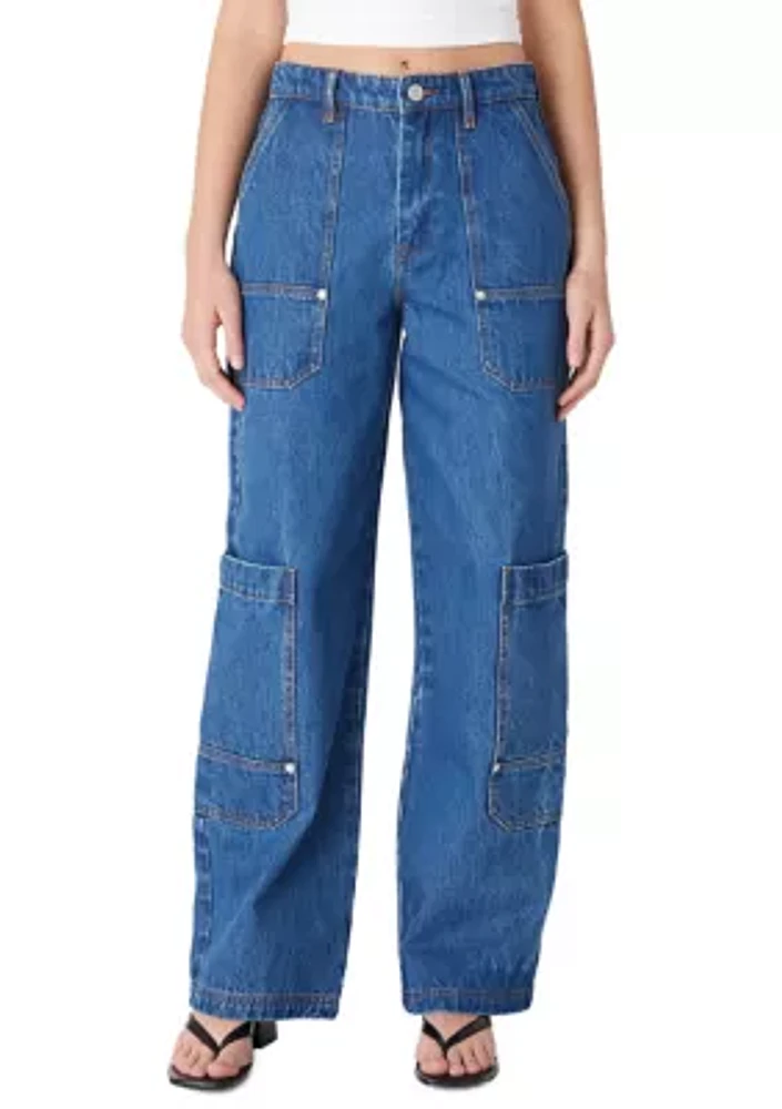 Women's Franklin Utility Wide Leg Jeans Hands Down