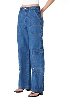 Women's Franklin Utility Wide Leg Jeans Hands Down