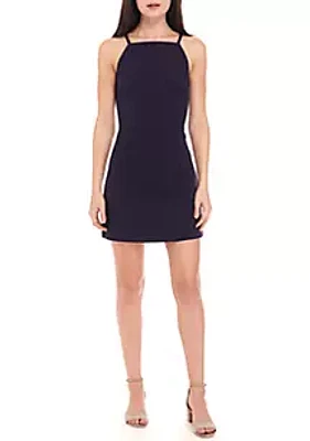 French Connection Whisper Square Neck Mini Dress