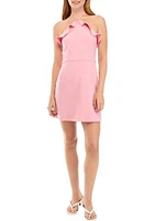 Whisper Ruth Ruffle Halter Neck Dress