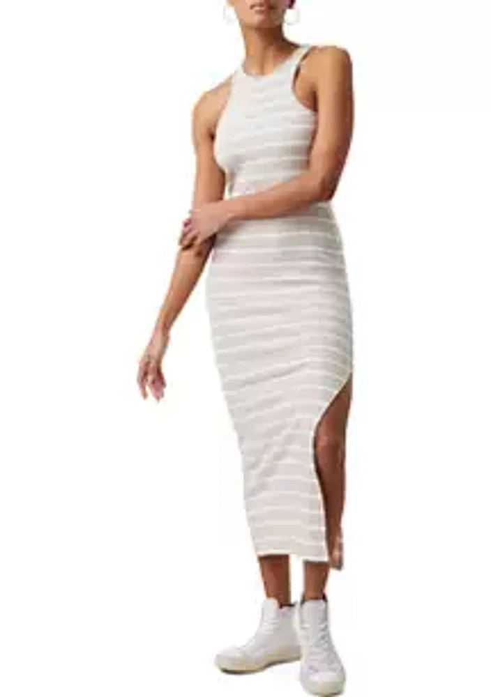 French Connection Tommy Ribbed Racerback High Neck Dress