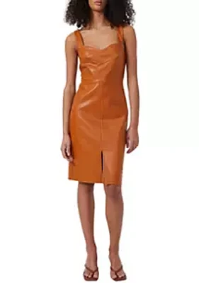 French Connection Crolenda Vegan Leather Dress