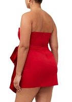 Florida Winter Strapless Dress