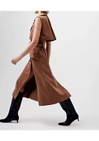 Azra Twill Sleeveless Trench Coat