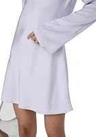 Ennis Satin Long Sleeve Mini Dress