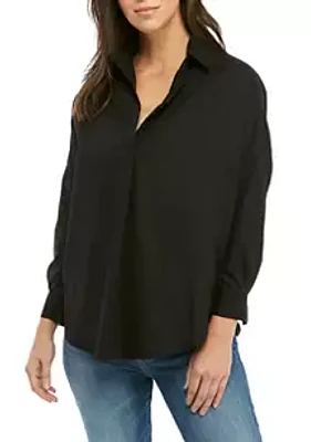 French Connection Rhodes Poplin Popover Shirt