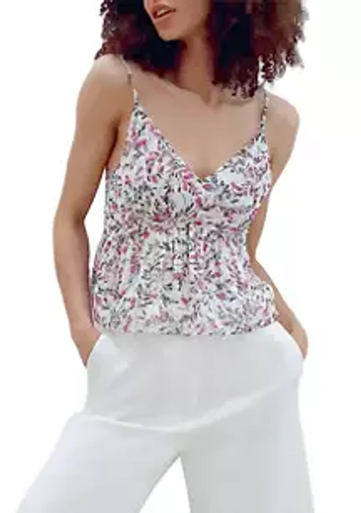 French Connection Floral Crinkle Camisole