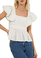 Elana Embroidered Top