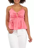 French Connection Satin Halter Neck Top