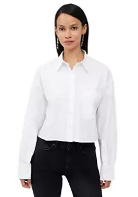 French Connection Alissa Cropped Cotton Shirt