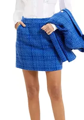 French Connection Azzurra Tweed Mini Skirt