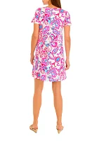 Women's Flutter Sleeve Floral Dress