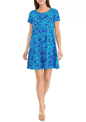 Women's Flutter Sleeve Floral Dress