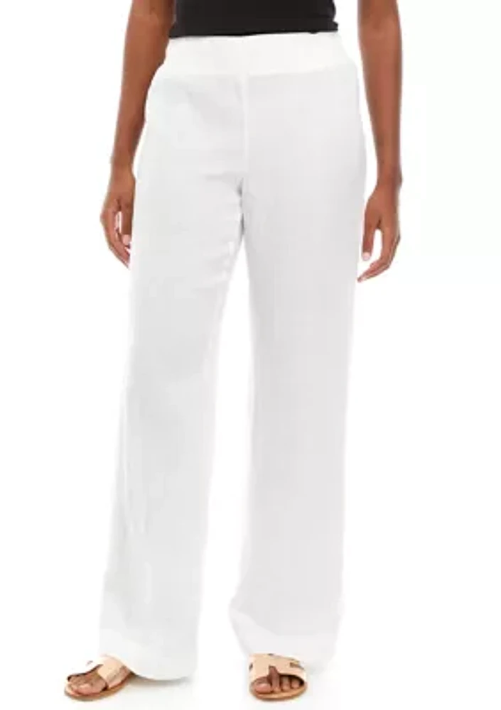 Women's Deri Linen Palazzo Pants