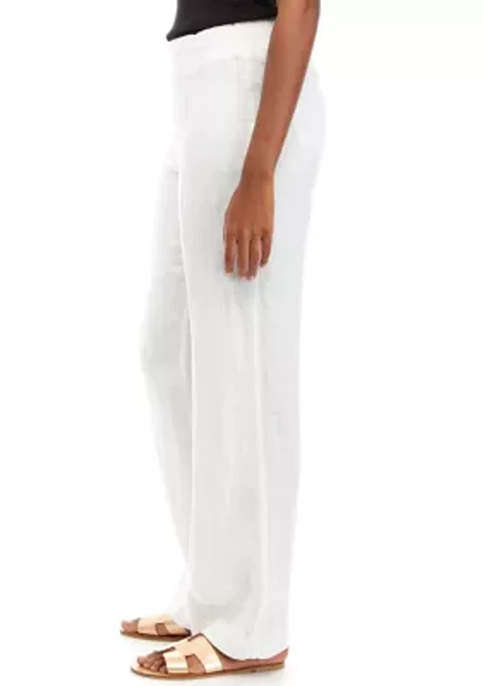 Women's Deri Linen Palazzo Pants